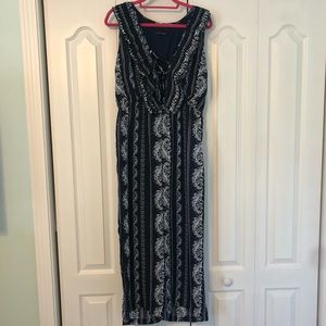 Romeo + Juliet Couture Navy Floral Jumpsuit